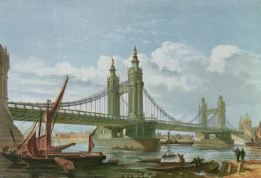 Vue du nouveau pont de Chelsea